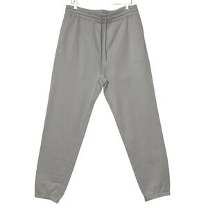 THEORY sz Small Men’s Joggers Sweat Pants Stretch Waist Ties Pockets Icy Gray